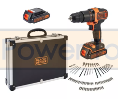 Шуруповерт Black & Decker з аксесуарами 18 V
