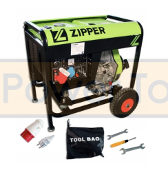 Генератор дизельний Zipper ZI-STE6700DH 5700W з AVR(АРН). Фото 4
