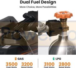 Інверторний генератор Maxpeedingrods MXR 3500S GAS бензин+газ. Фото 2