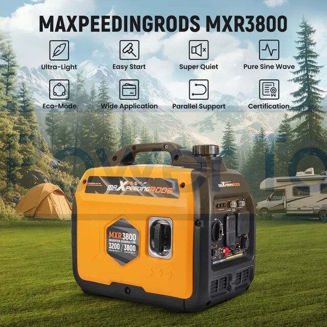 Портативний інверторний генератор, Maxpeedingrods MXR3800 ,потужністю 3500 Вт/3200 Вт на бензині. Фото 2