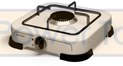 Переносна газова плитка BROCK ELECTRONICS GASHERD GS 001 W Біла